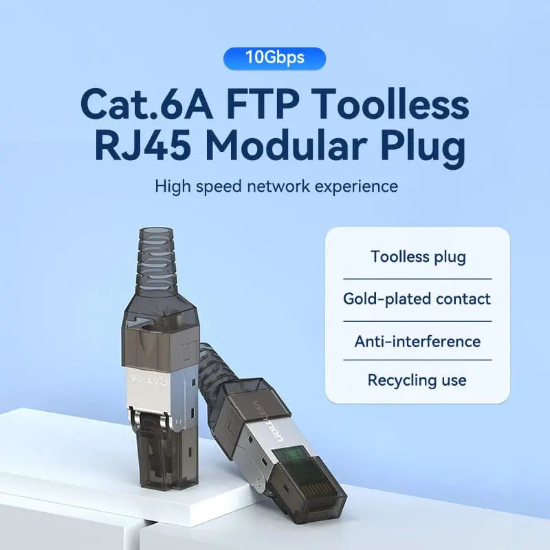 Vention Cat6A Shielded RJ45 Modular Plug - Vention