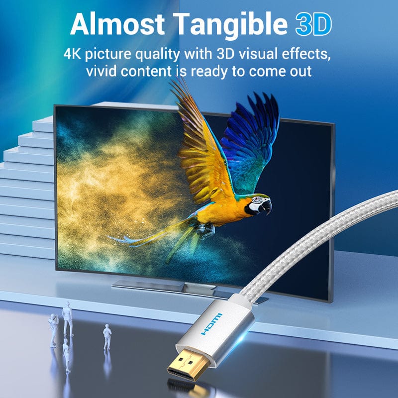 VENTION Cotton Braided HDMI Cable 4K computer TV monitor displayer