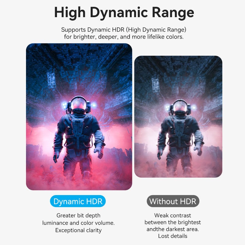 VENTION Cotton Braided Mini DP Male to Male 8K HD Cable Blue Aluminum Alloy Type