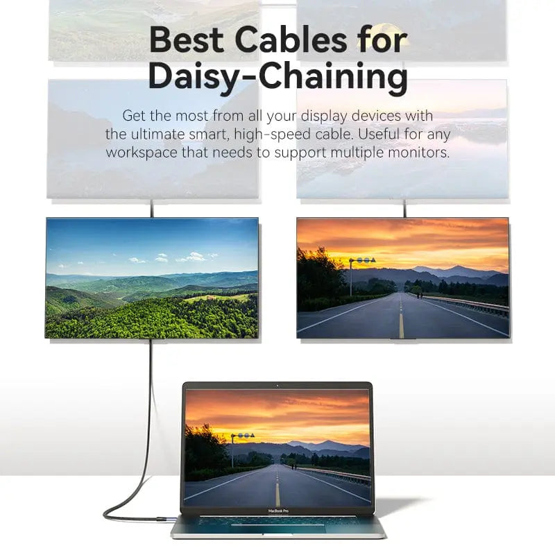 Vention Cotton Braided USB 4.0 Type-C Male to Type-C Male 5A Cable 1M Aluminum Alloy Type - Vention
