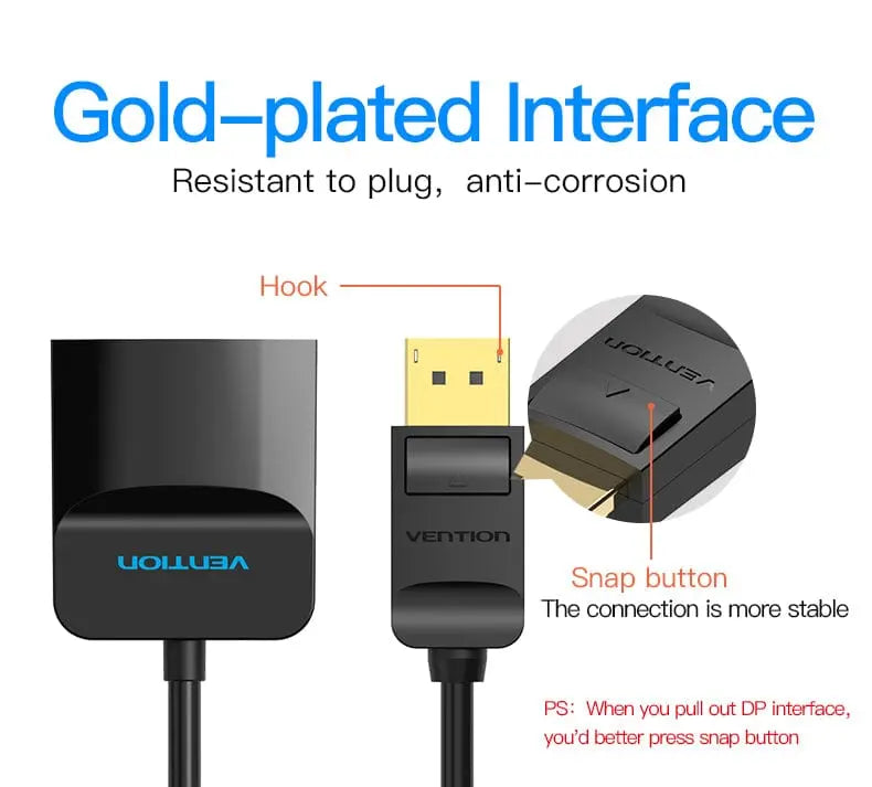 Vention DP to HDMI™ Converter 0.15M Black - Vention