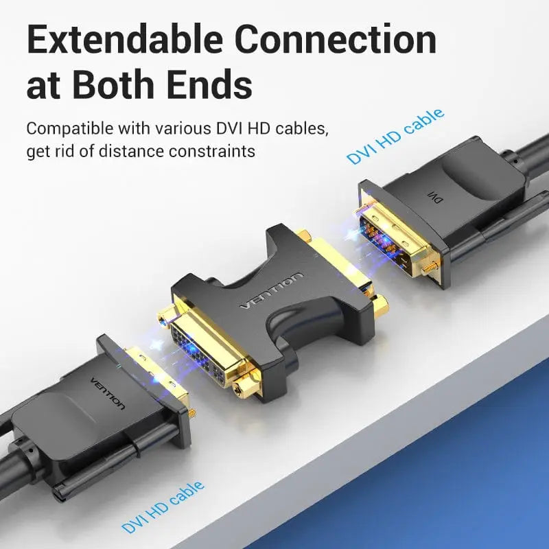 Vention DVI (24+5) Female to Female Adapter Black - Vention
