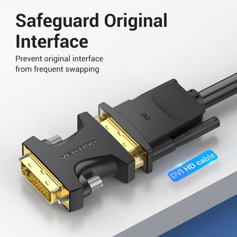 VENTION DVI Male to Female Adapter for computer Laptop TV Monitor displayer