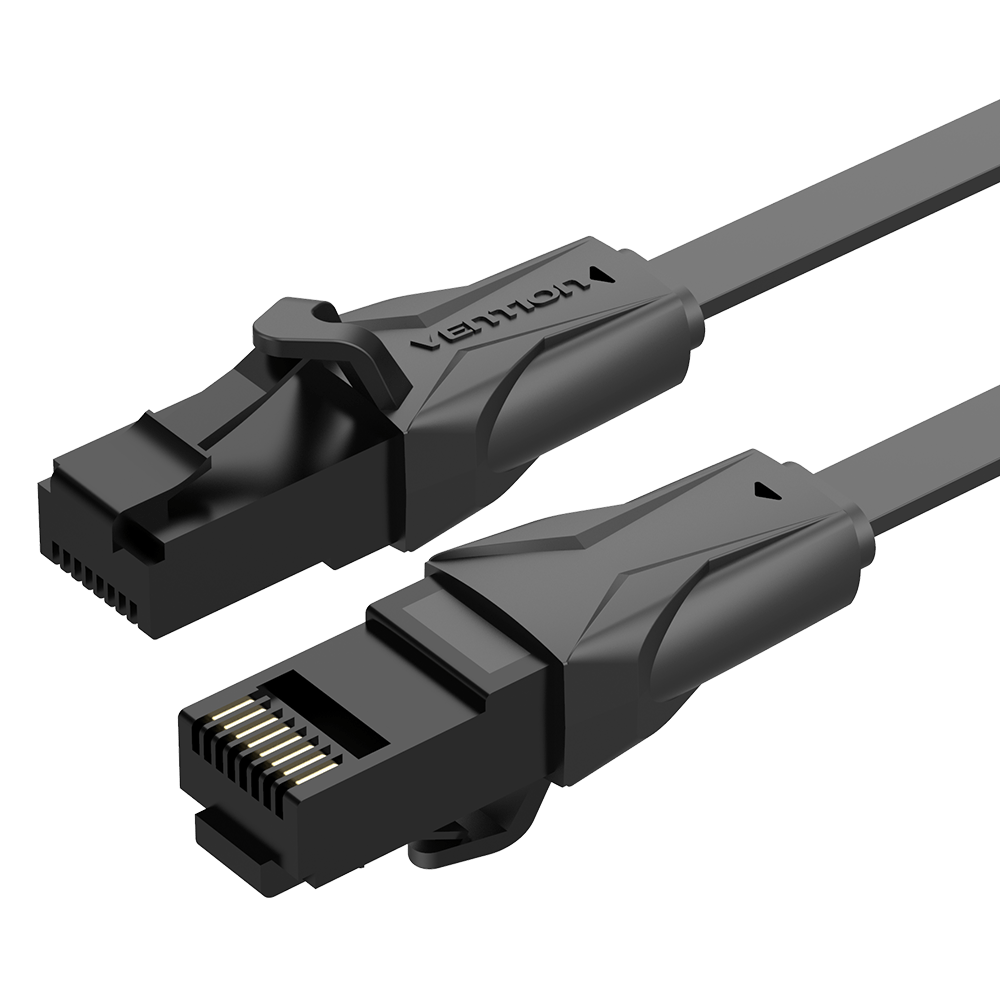 VENTION Flat Cat.6 UTP Patch Cable Black