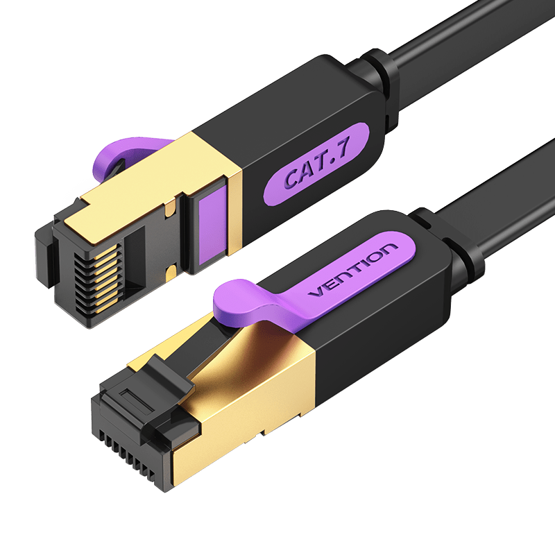 VENTION Flat Cat.7 Patch Cable Black