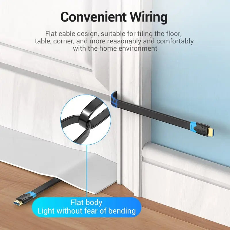 Vention Flat HDMI™ Cable Black - Vention