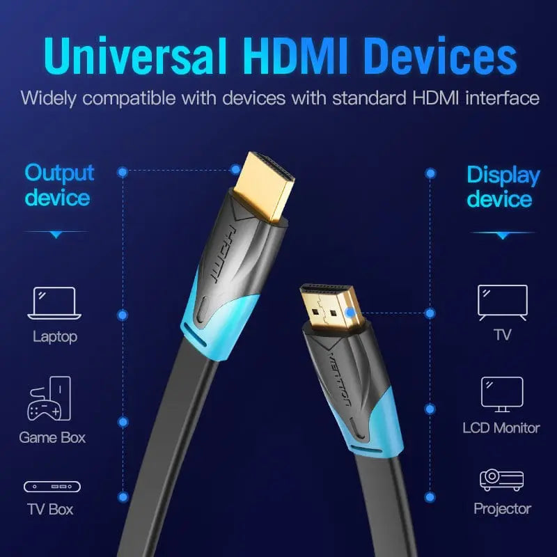 Vention Flat HDMI™ Cable Black - Vention