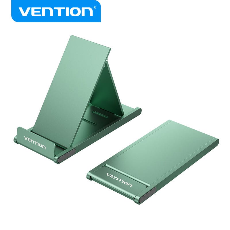 Vention Green Portable 3-Angle Cell Phone Stand Holder for Desk Aluminium Alloy Type