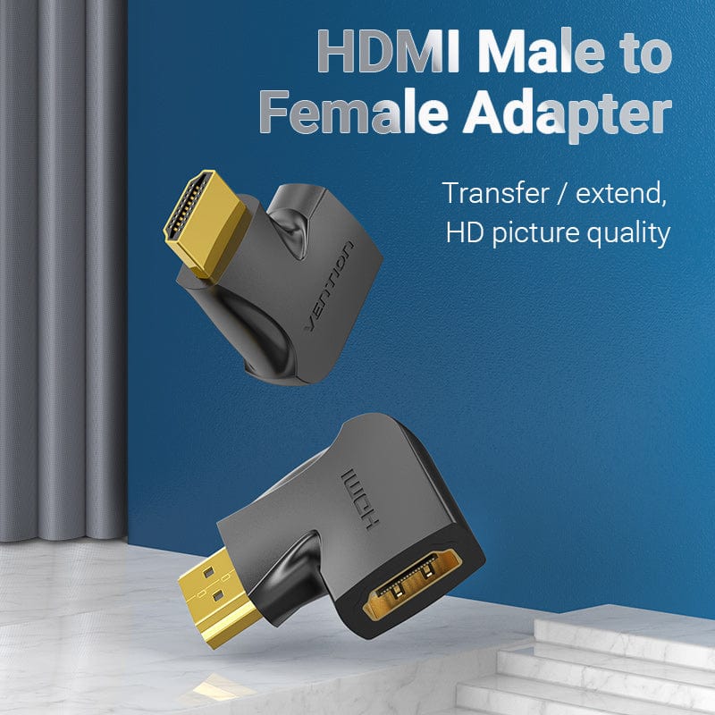 Vention HDMI 270 Degree Male to Female Vertical Flat Adapter for Laptop/Desktop/TV Box