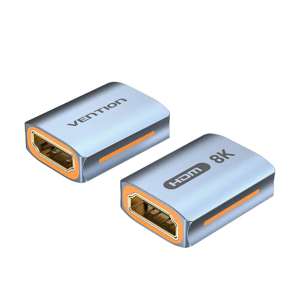 Vention HDMI™-A Female to Female 8K Adapter Gray Aluminum Alloy Type - Vention