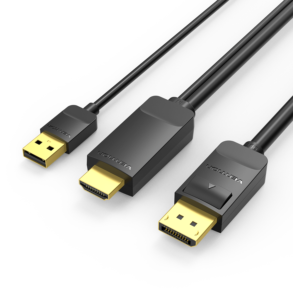 Câble HD HDMI-A mâle vers DP mâle Commutateur PS5 Boîtier décodeur pour  ordinateur portable Xbox