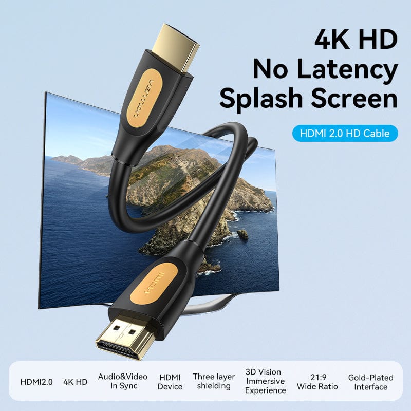 Vention HDMI-A Male to Male 4K HD Cable PS5/4,Switch,TV,computer, Laptop