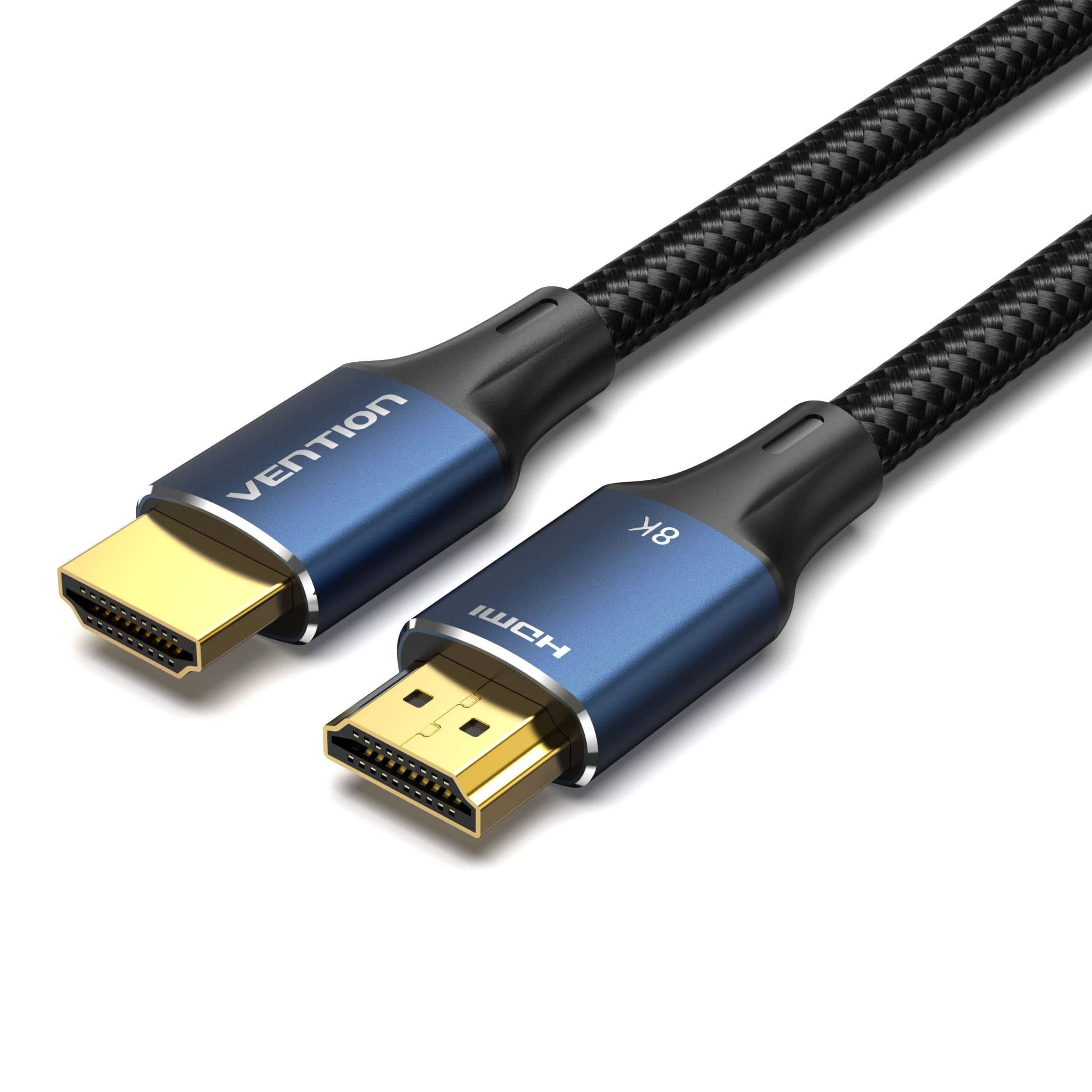 VENTION 8K HDMI Cable 2m, Certified 8K60Hz 4K120Hz Ultra High Speed HDMI  Lead 2.1 Cable, Support eARC HDR Dolby Atmos HDCP 2.2 2.3 Compatible with