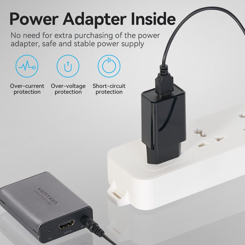 VENTION HDMI Network Cable Extender 50M for computer Laptop TV