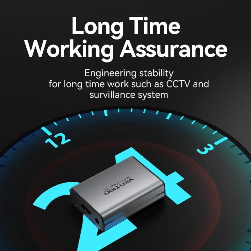 Vention HDMI™ Network Cable Extender 60M Gray Aluminum Alloy Type EU Standard - Vention