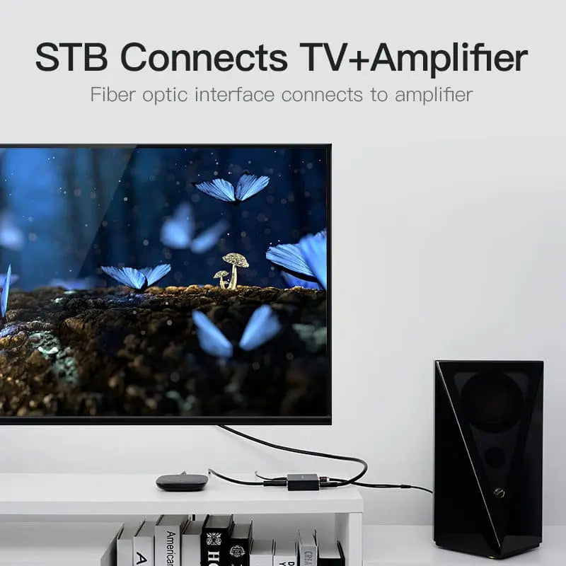 Vention HDMI™ to HDMI™/Optical Fiber Audio/2RCA Audio Converter Black EU Standard - Vention