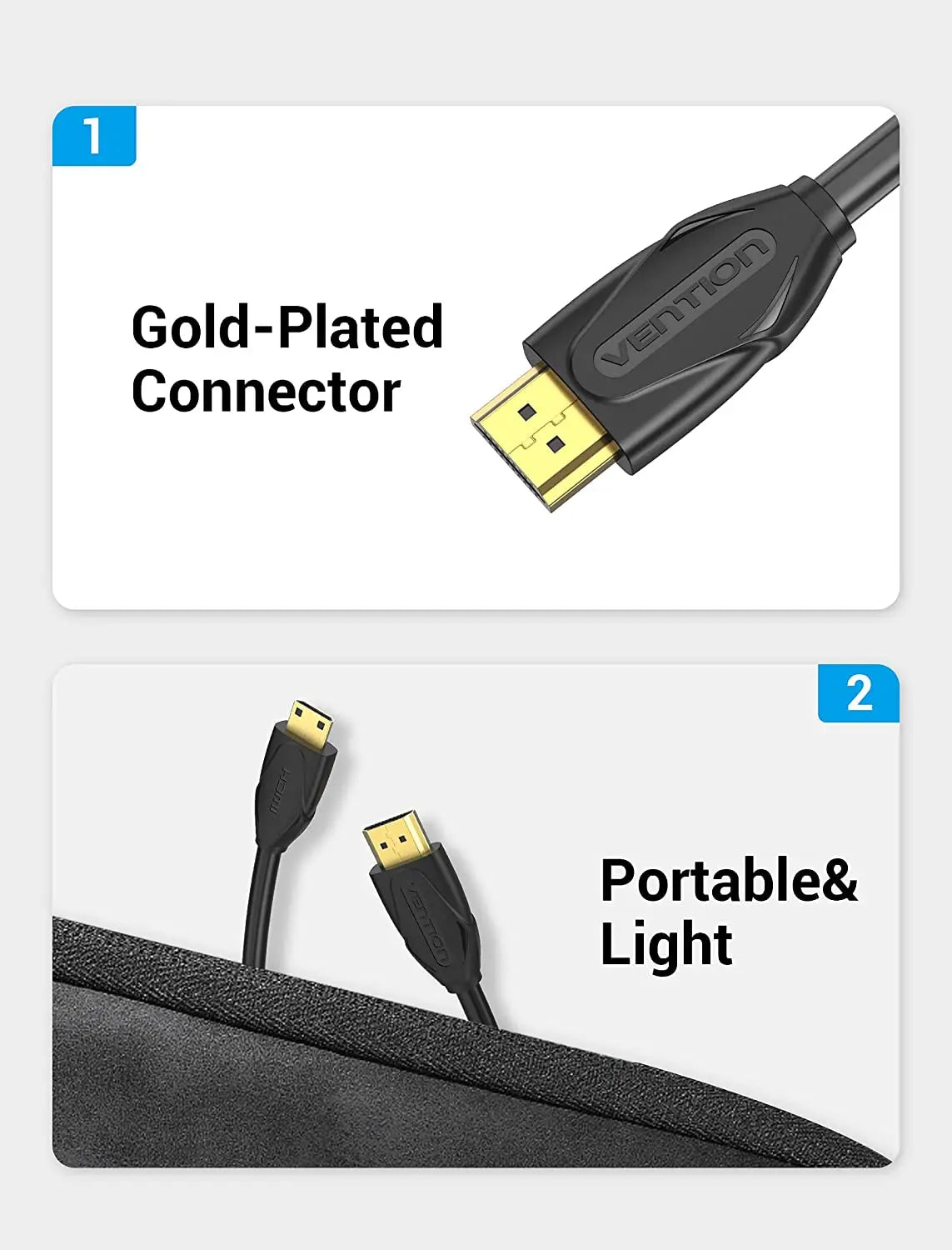 Vention Mini HDMI™ Cable Black - Vention