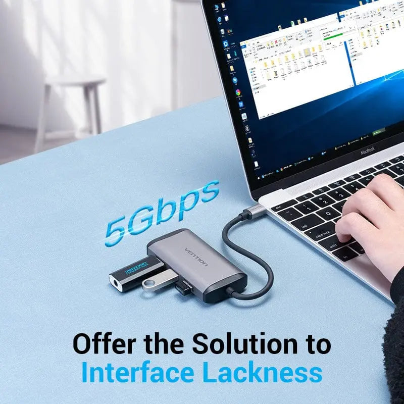 Vention 6-in-1 USB-C Docking Station - Vention