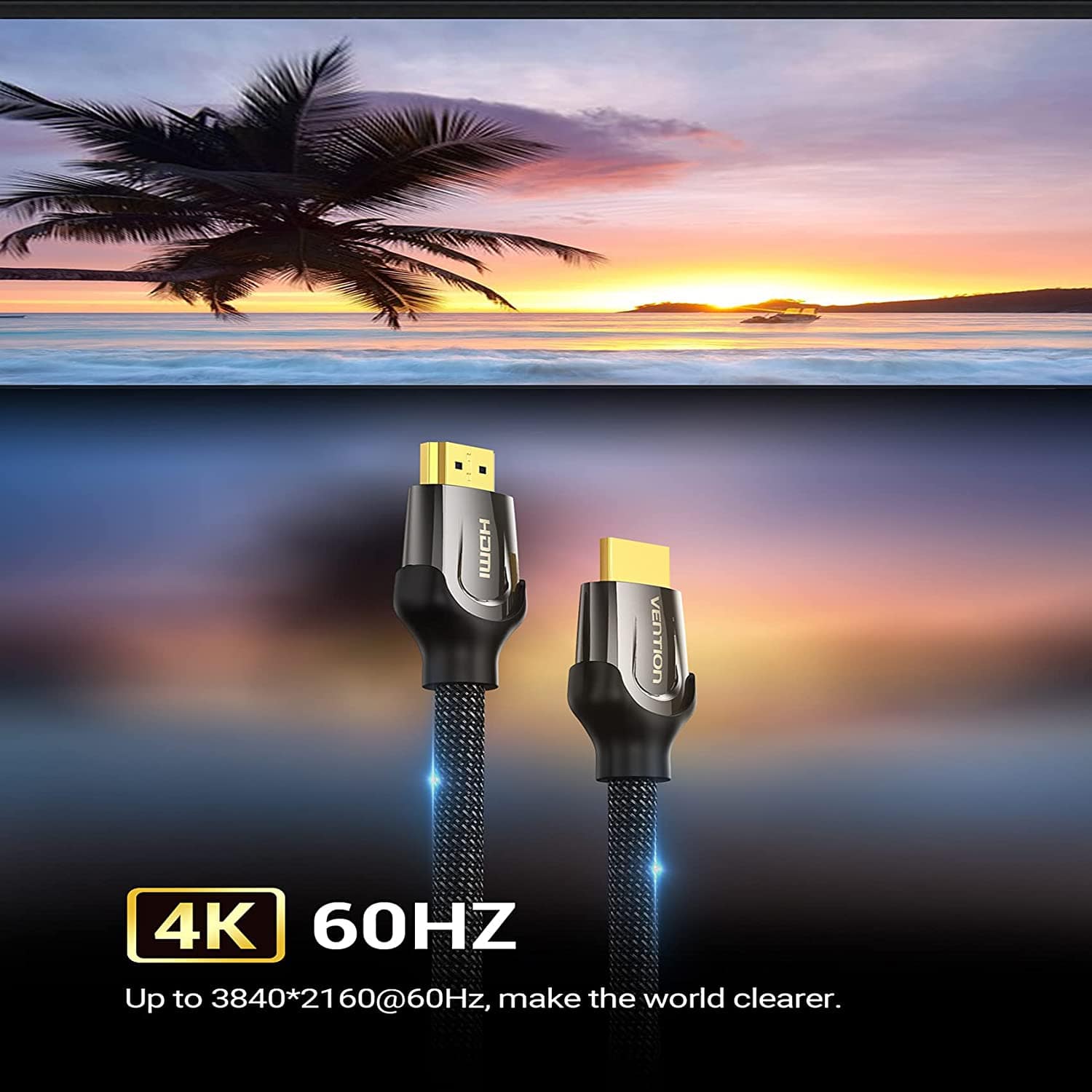 VENTION Nylon Braided HDMI Cable