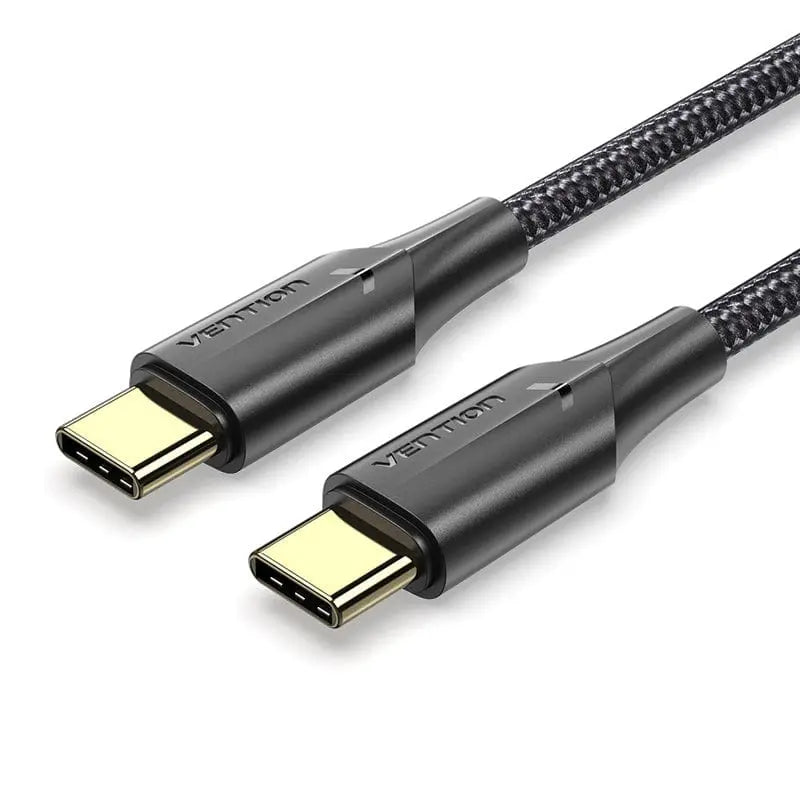 Vention Nylon Braided USB 2.0 C Male to C Male 3A Cable LED Type - Vention
