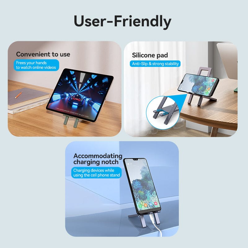 VENTION Portable Cell Phone Stand Holder for Desk Aluminium Alloy Type
