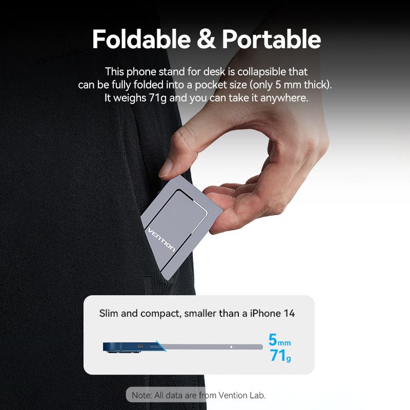 VENTION Portable Cell Phone Stand Holder for Desk Aluminium Alloy Type