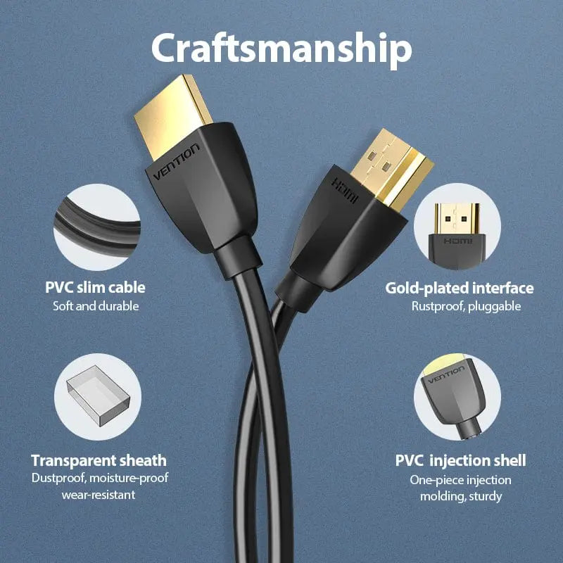 Vention Portable HDMI™ Cable Black - Vention