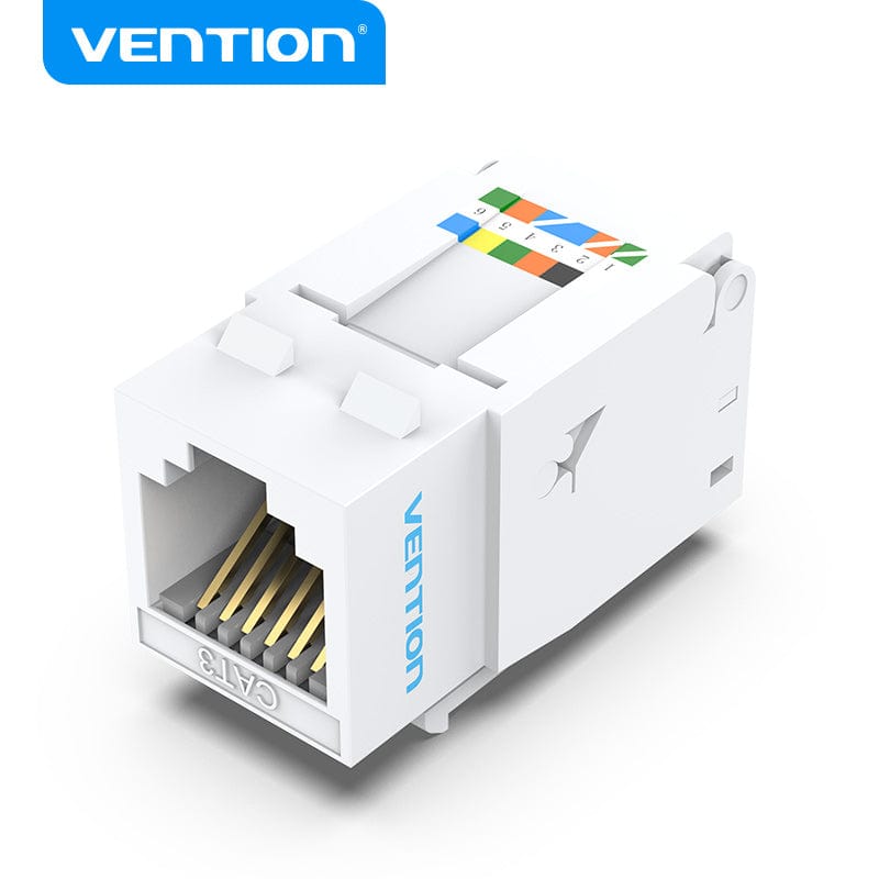 VENTION RJ11 Telephone Toolless Modular Jack White