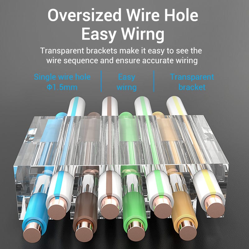VENTION RJ45 Connector Cat8 RJ45 8P8C Modular Ethernet Cable Cat 8 FTP Head Plug Gold Plated RJ45 Crimp Network Connerctor Cat8