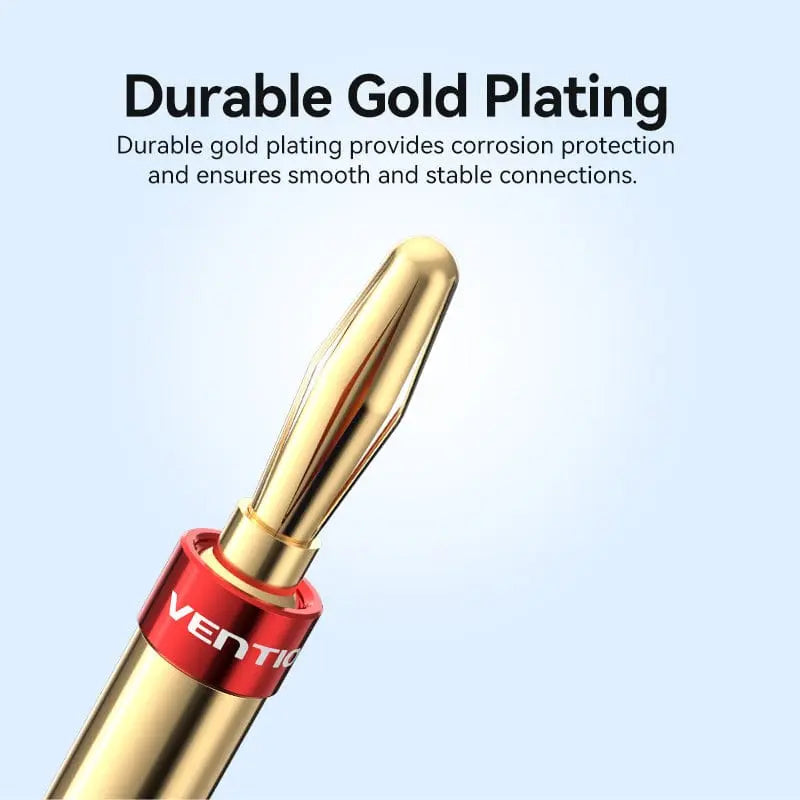 Vention Speaker Banana Plugs Gold Plated 1 Pair - Vention