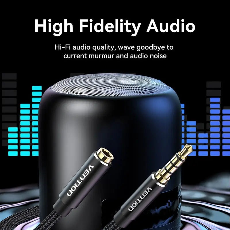 Vention TRRS 3.5mm Male to 3.5mm Female Audio Extension Cable - Vention