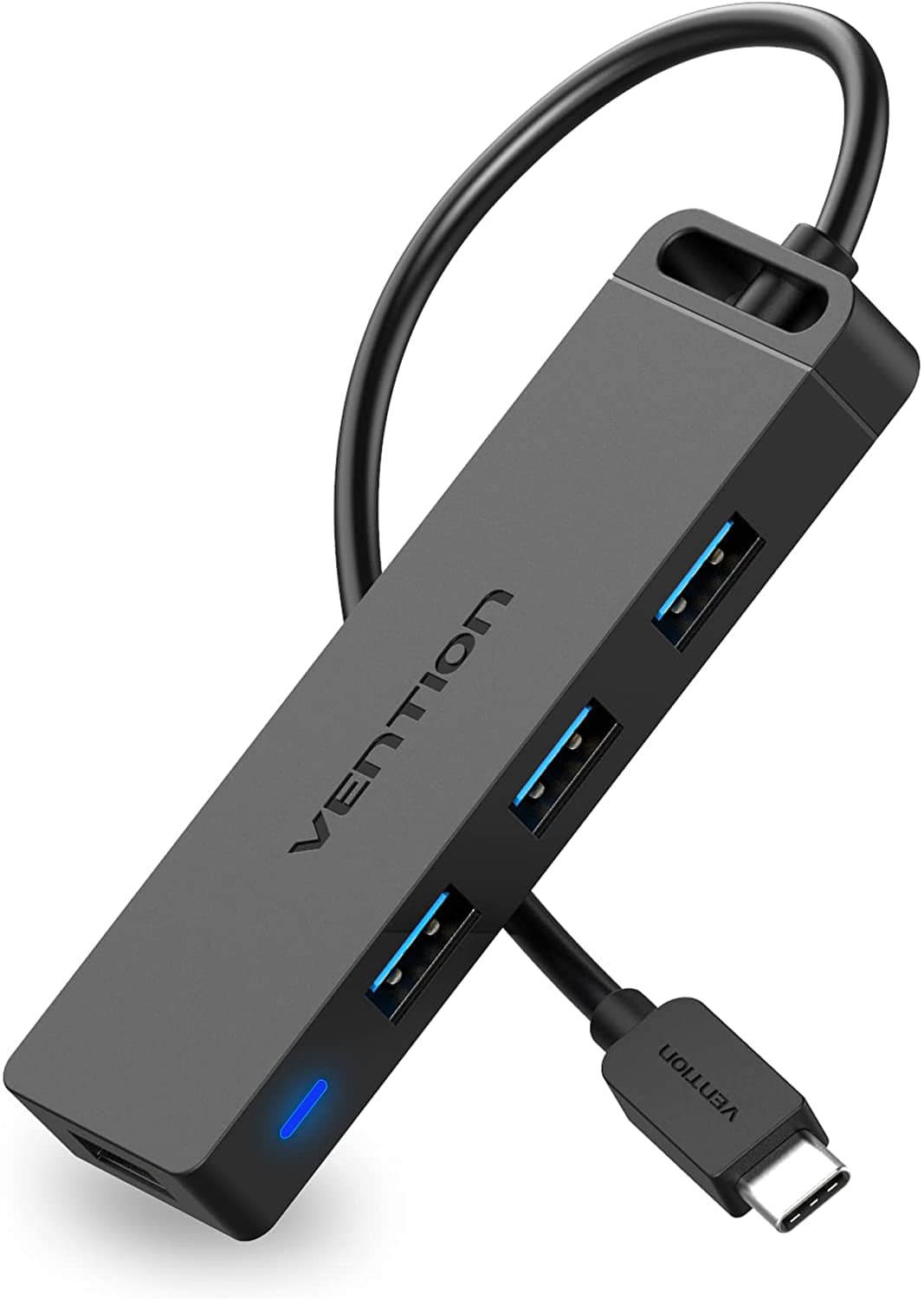 VENTION Type-C to 4-Port USB 3.0 Hub with Power Supply