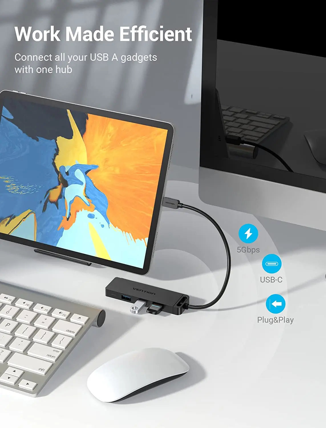 Vention 5-in-1 USB-C Hub - Vention