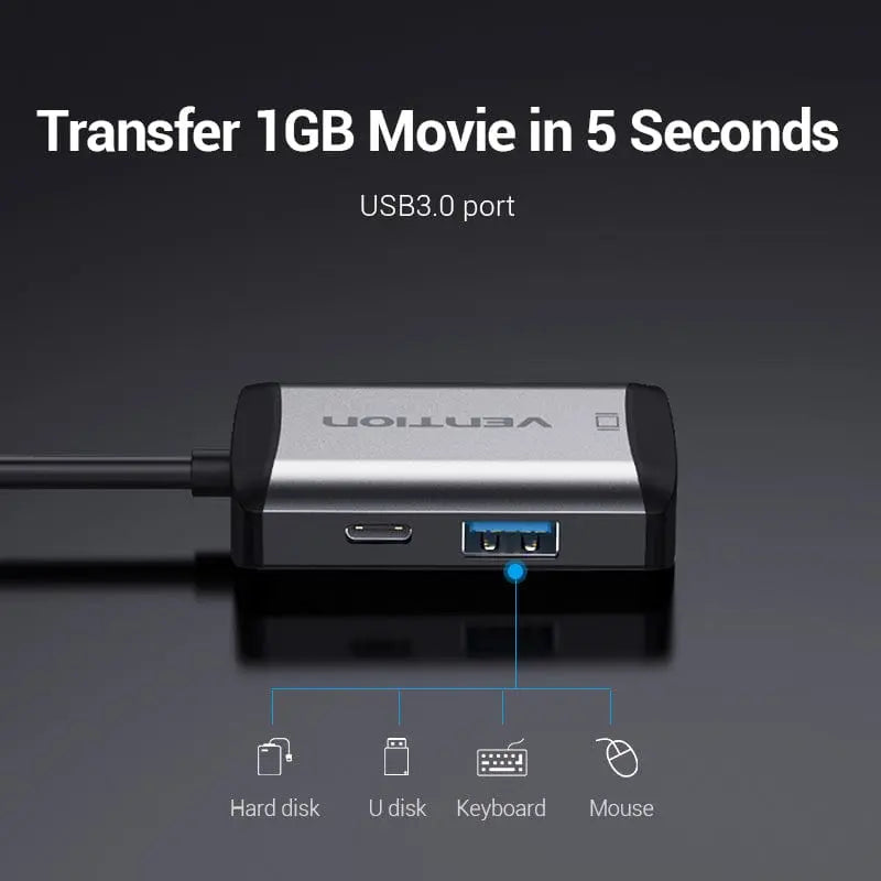 Vention 4-in-1 USB-C Docking Station - Vention