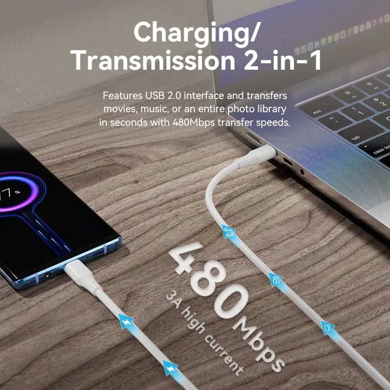 Vention USB 2.0 C Male to C Male 3A Cable - Vention