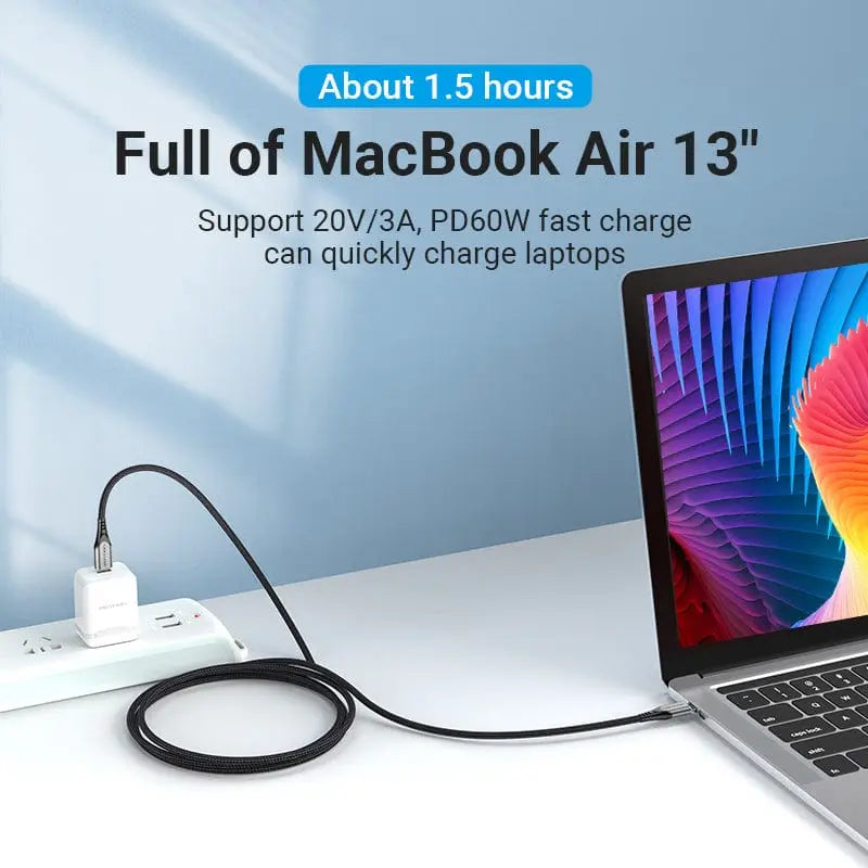 Vention USB 2.0 C Male to C Male Cable Aluminum Alloy Type - Vention