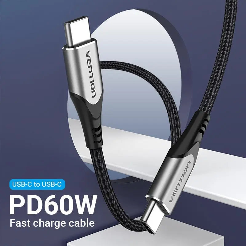 Vention USB 2.0 C Male to C Male Cable Aluminum Alloy Type - Vention