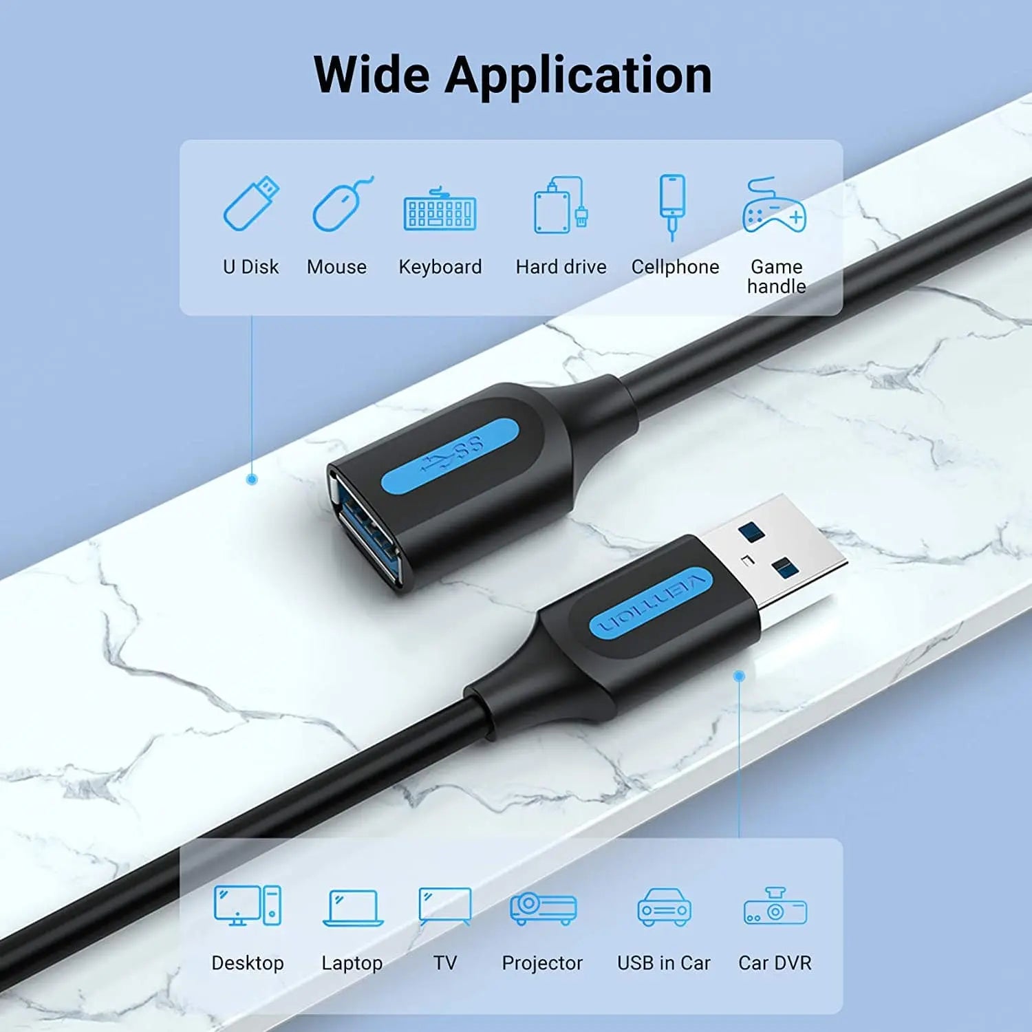 Vention USB 3.0 Extension Cable - Vention
