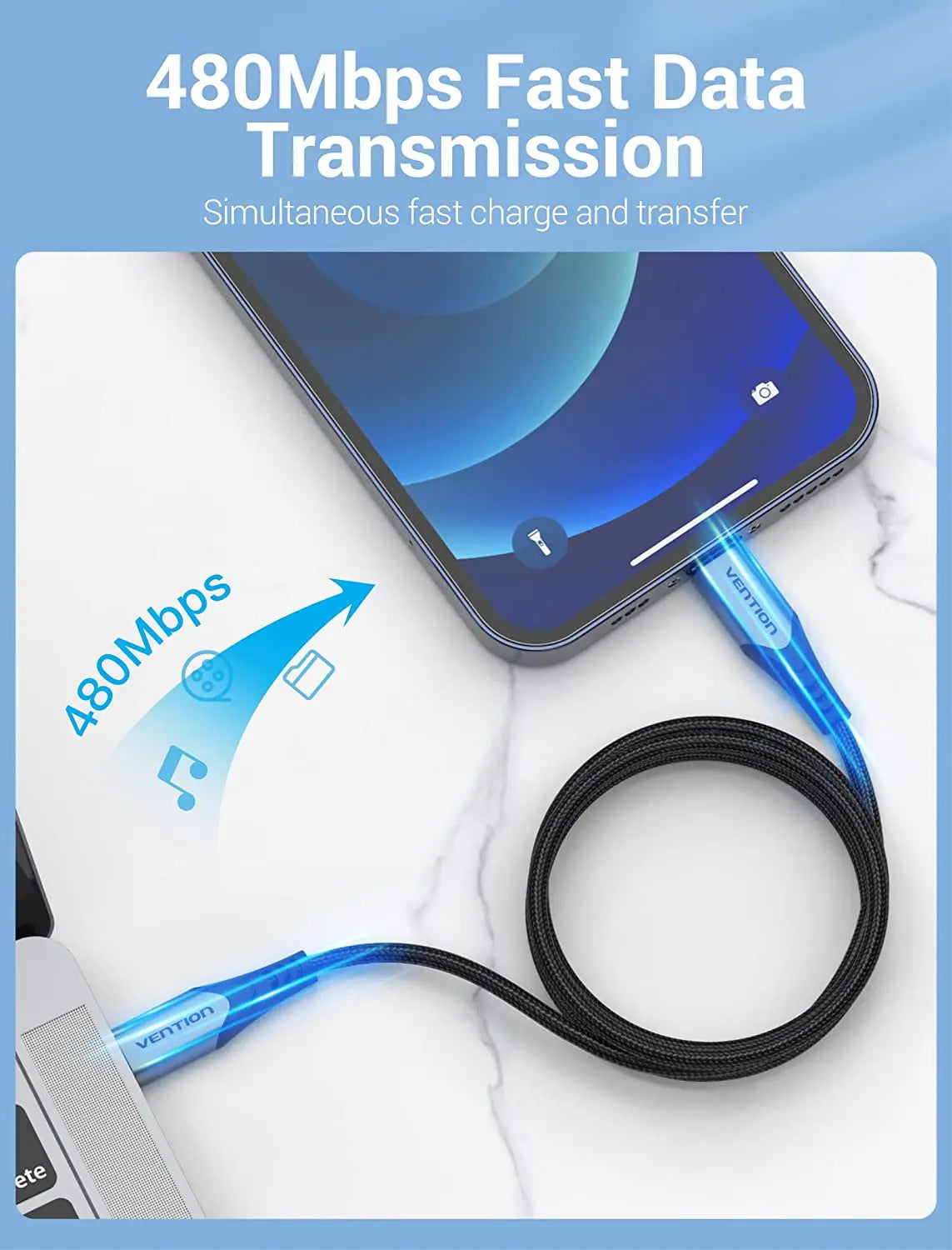 Vention USB 2.0 C to Lightning Cable Aluminum Alloy Type - Vention