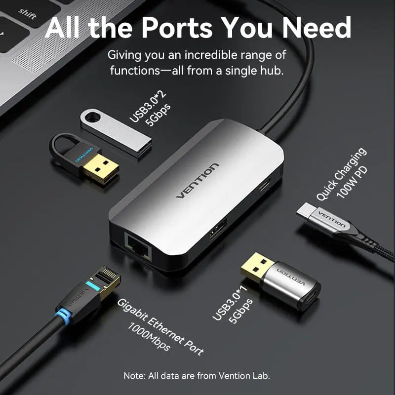 Vention 5-in-1 USB-C Hub - Vention