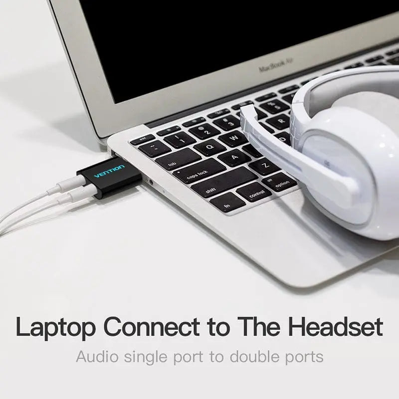 Vention USB External Sound Card Black Metal Type - Vention