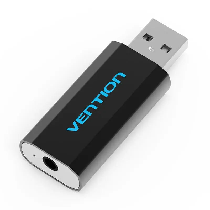 Vention USB External Sound Card Black Metal Type (CTIA) - Vention