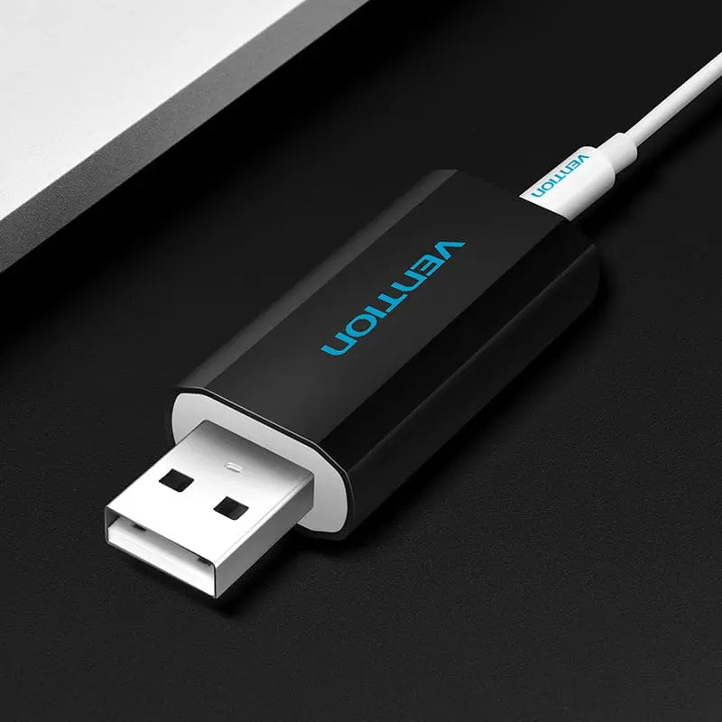 Vention USB External Sound Card Black Metal Type (CTIA) - Vention