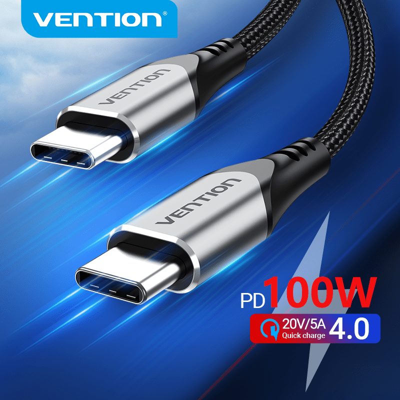 Vention USB 2.0 C Male to C Male 5A Cable Aluminum Alloy Type - Vention