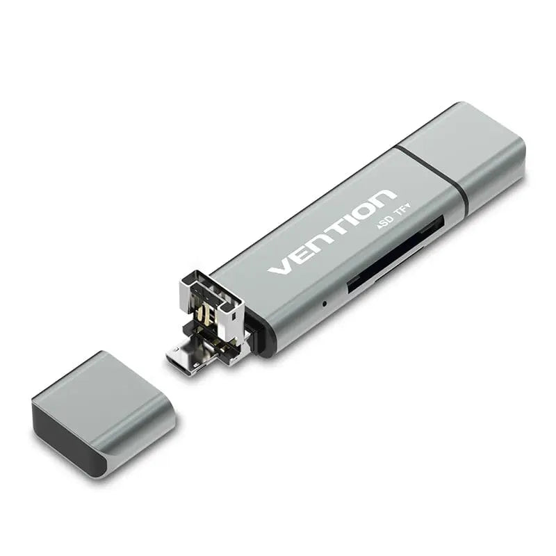 Vention USB2.0 Multi-function Card Reader Gray - Vention