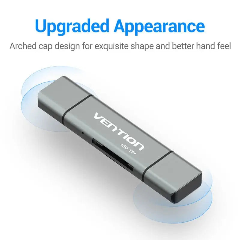 Vention USB2.0 Multi-function Card Reader Gray - Vention