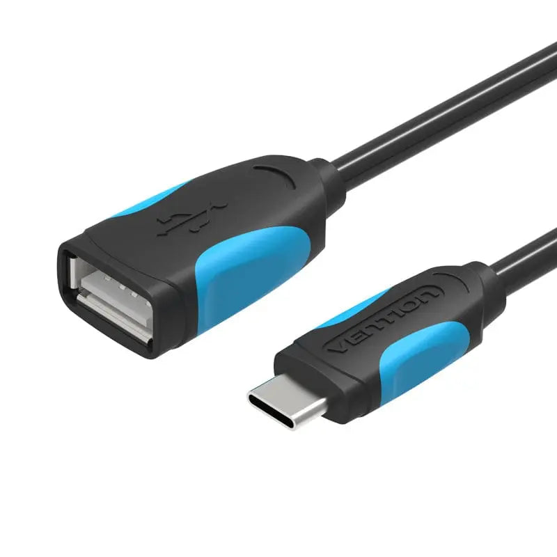 USB3.0 A Female to Type-C Male OTG Cable Black - Vention
