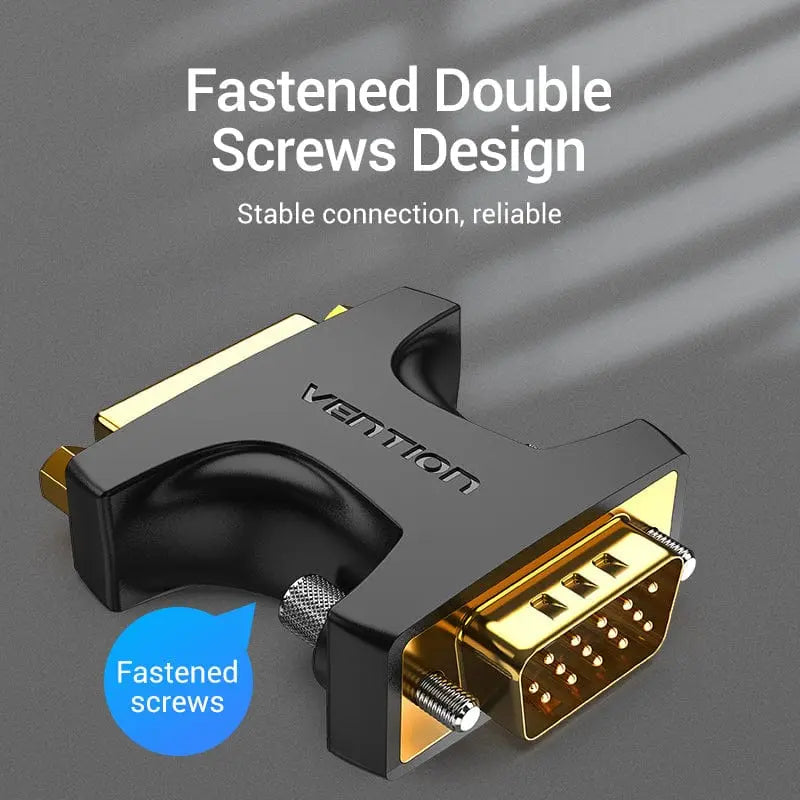 Vention VGA Male to DVI Female Adapter Black - Vention