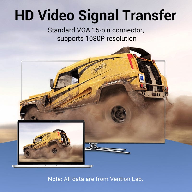 Vention VGA Male to Female Adapter for TV Monitor computer Laptop