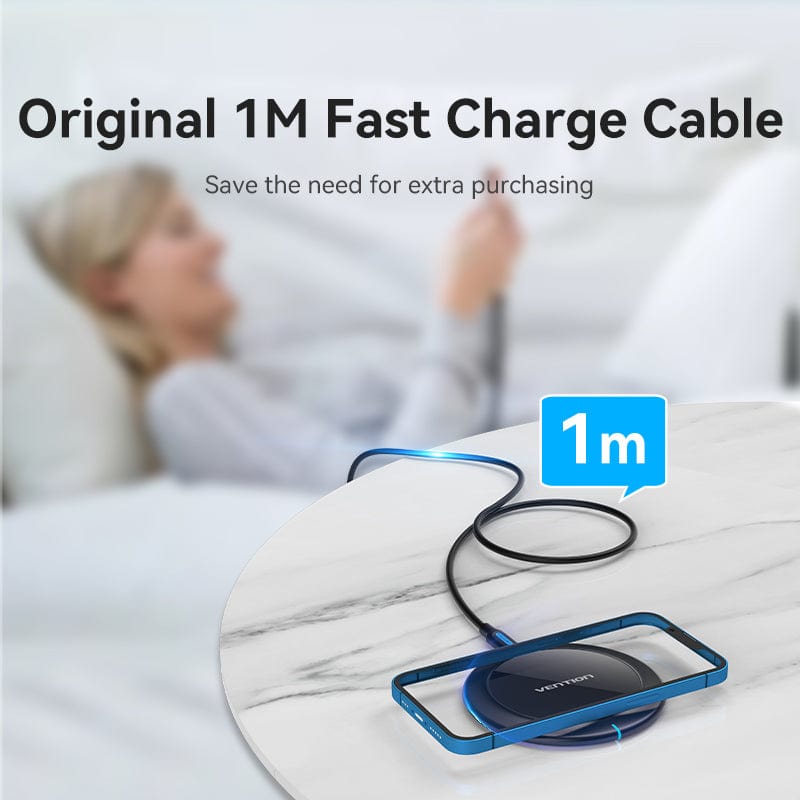 VENTION Wireless Charger 15W Black Mirrored Surface Type